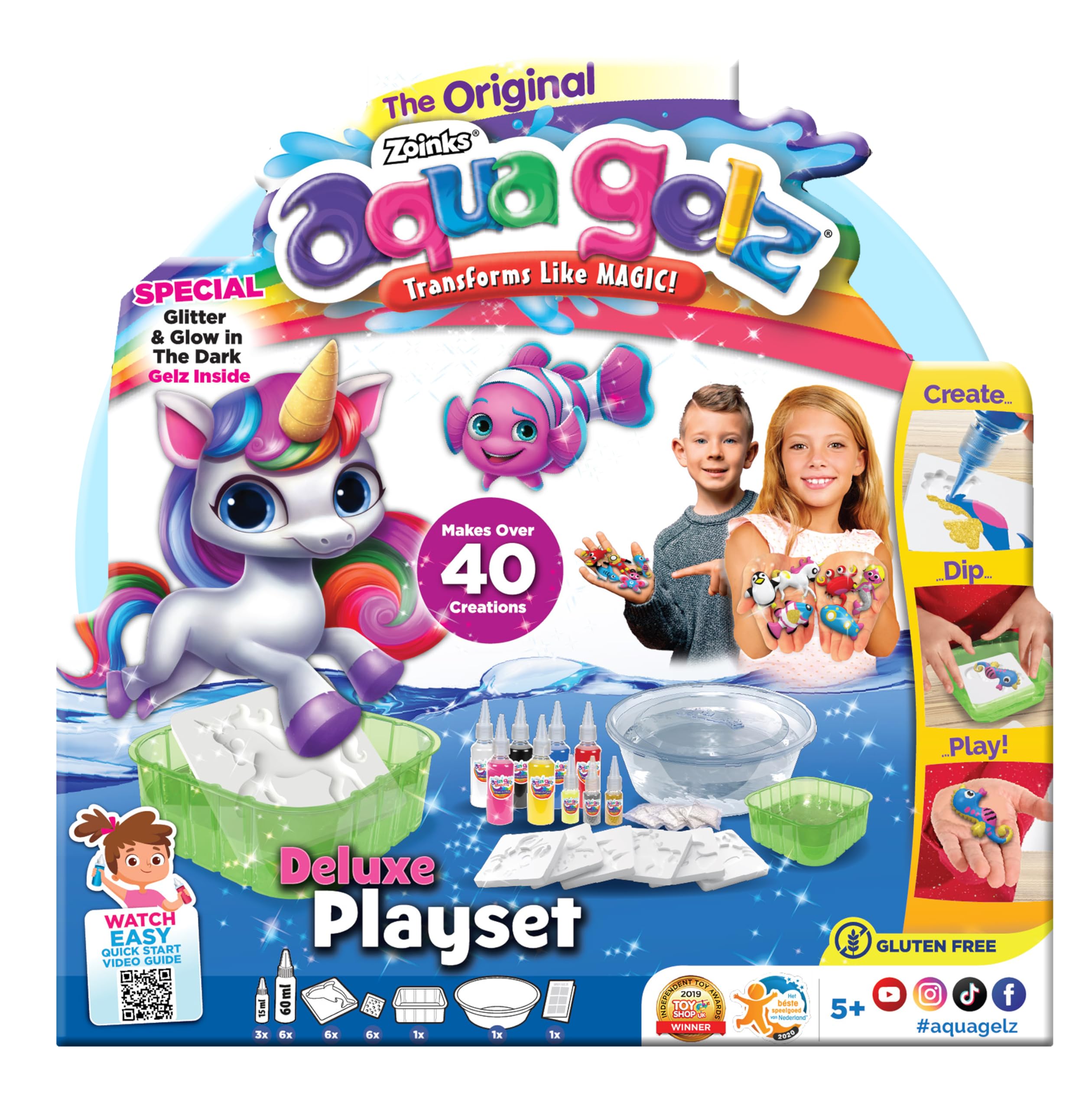 Amazon.com: John Adams AquaGelz Deluxe Core PlaySet, Multicolor